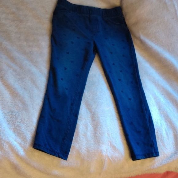 Jumping Beans - Toddler Size 5T - Blue Hearts - Jeggings - Picture 1 of 4